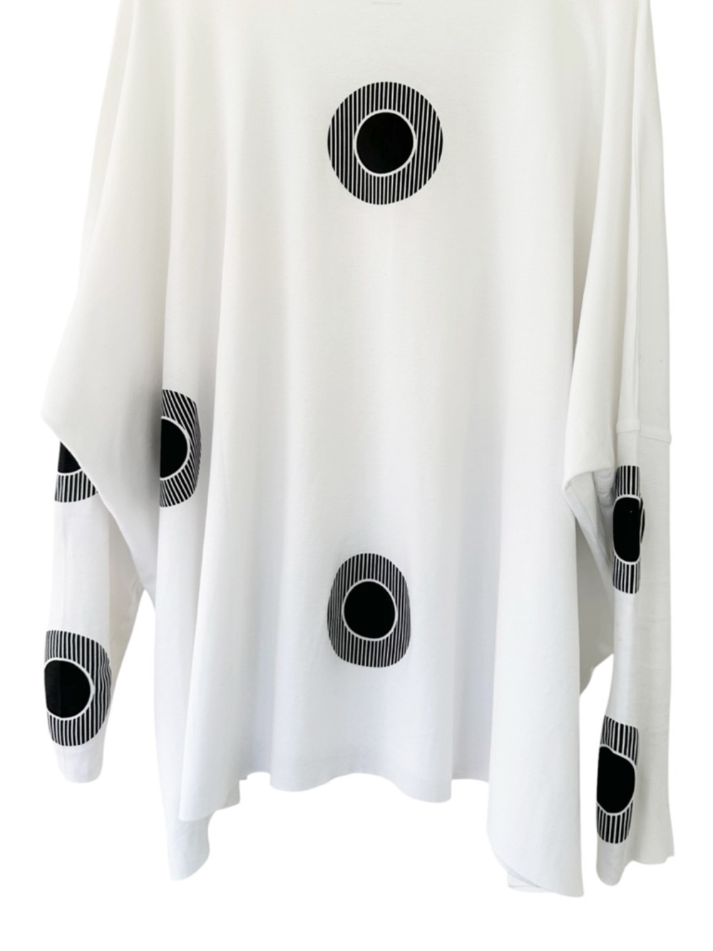 Planet By Lauren G • Pima Cotton Spotlight Oversized Crew Swing Tee - Picture 10 of 12
